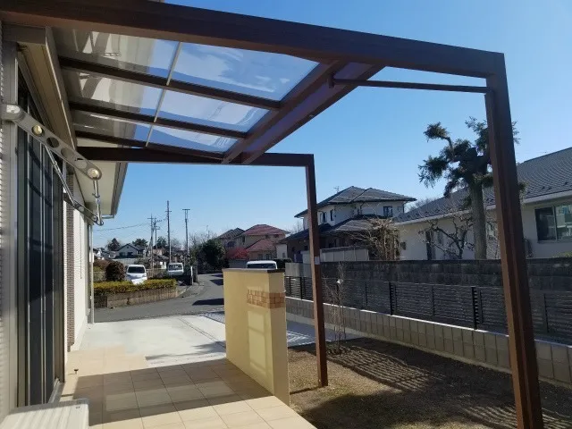 伊勢崎市 A様邸 テラス屋根 Gルーフ