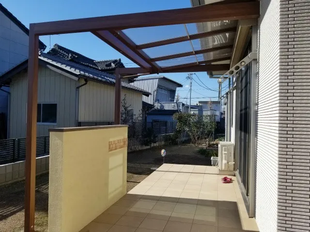 伊勢崎市 A様邸 テラス屋根 Gルーフ