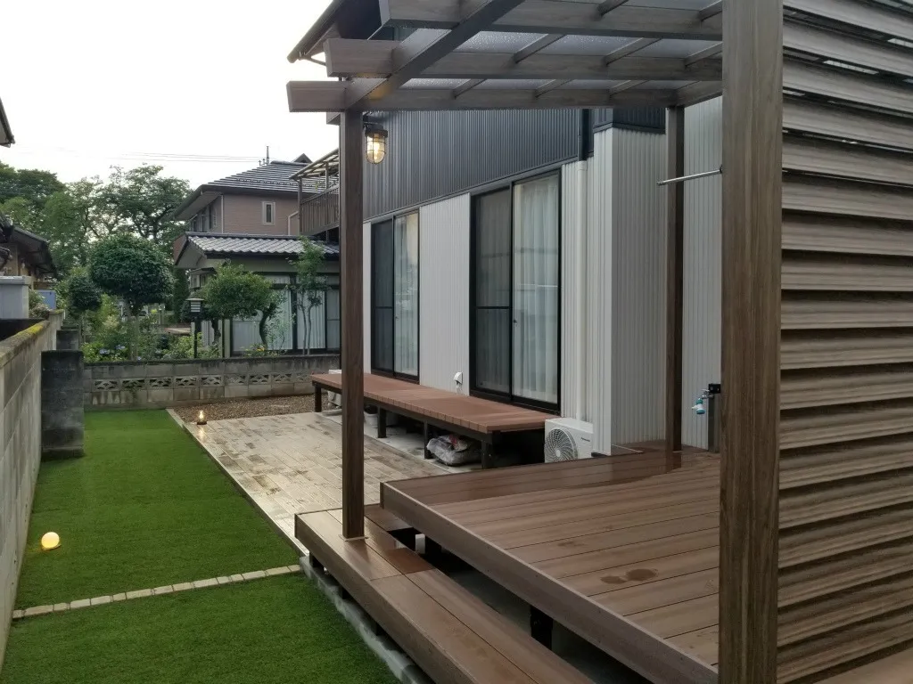 前橋市 S様邸 庭＆ライティング工事
