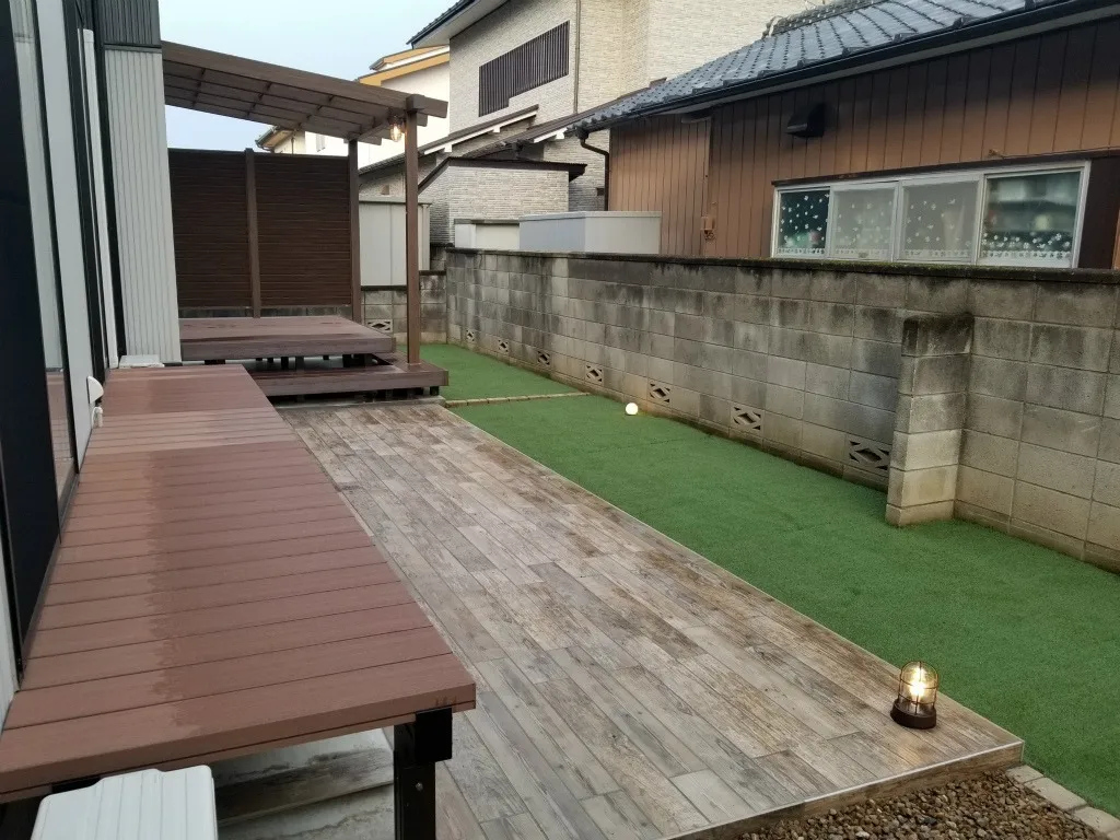 前橋市 S様邸 庭＆ライティング工事