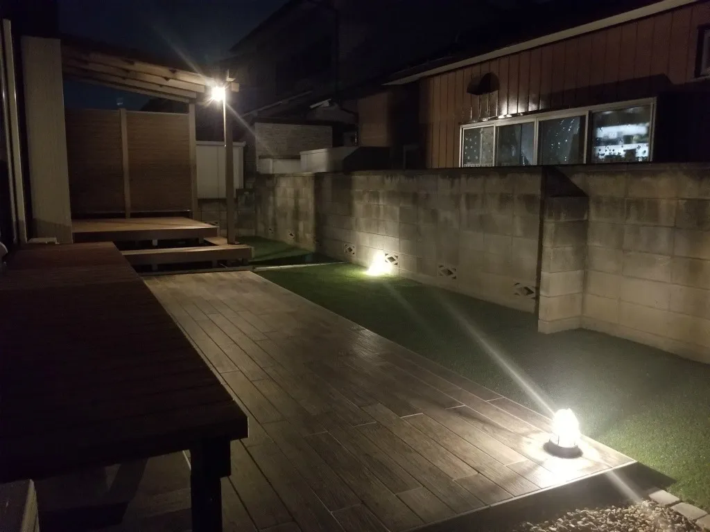 前橋市 S様邸 庭＆ライティング工事