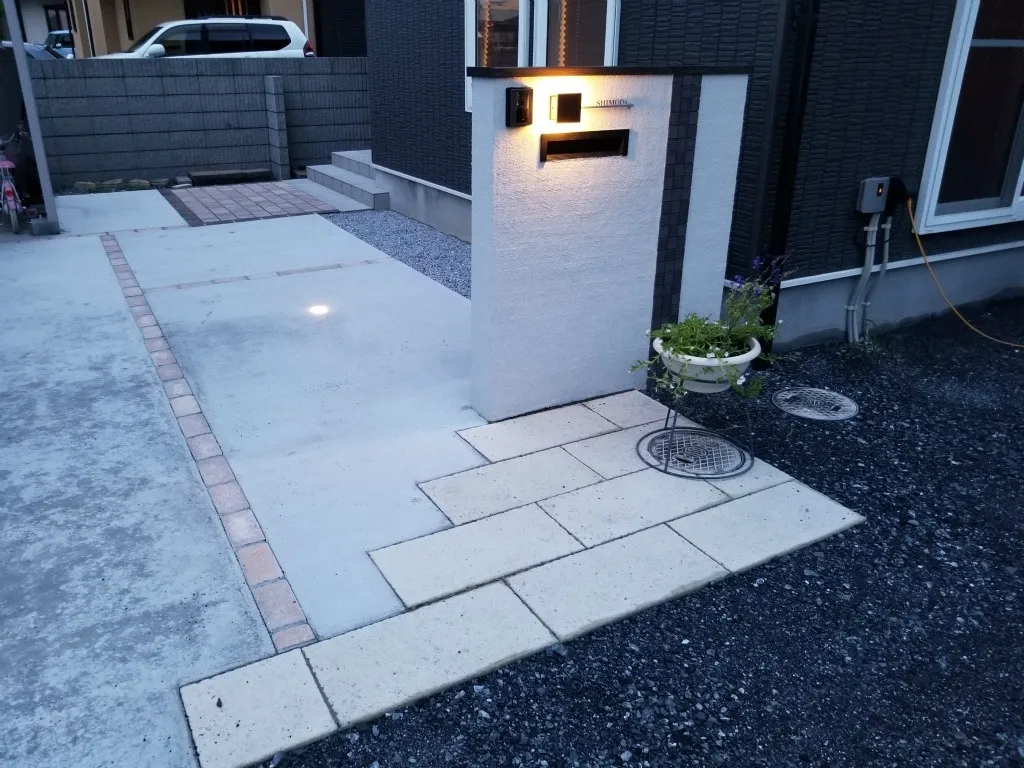 前橋市 S様邸 駐車場・アプローチ工事