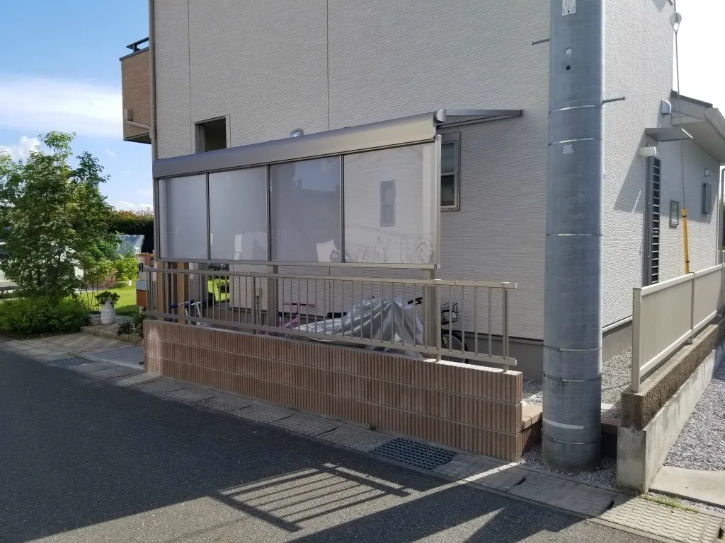 前橋市 I様邸 自転車置き場工事